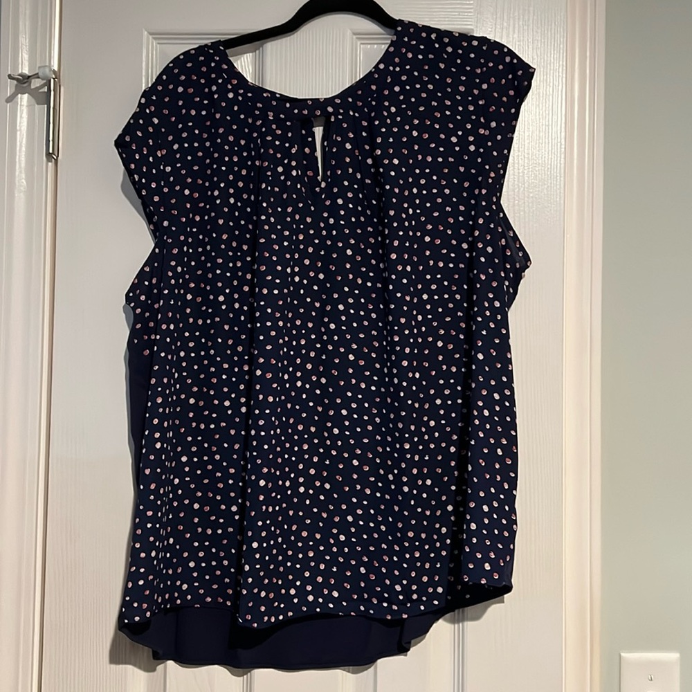Fortune + Ivy Dani Mixed Material Blouse. Size XXL.